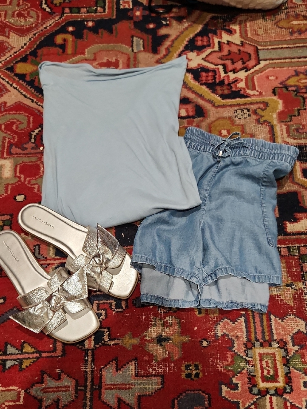 Vince Pale Blue Draped Boatneck Long Sleeve Top